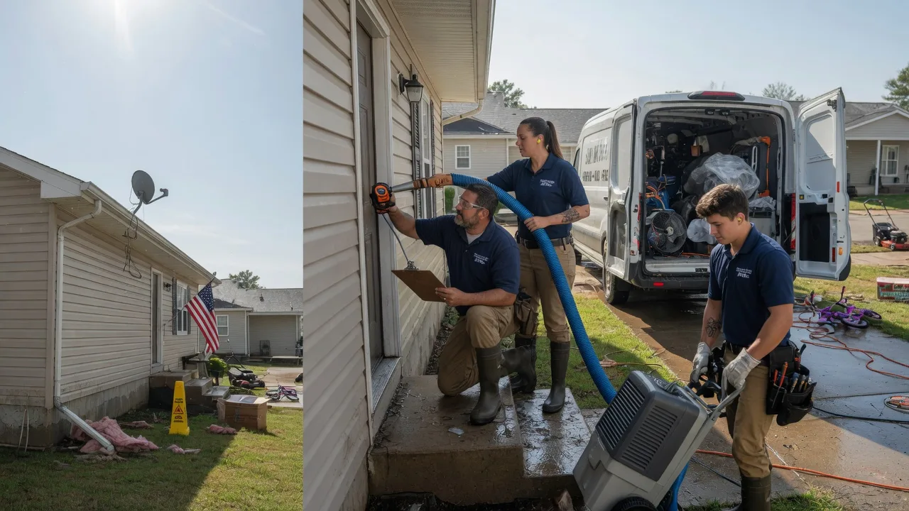 Ceiling Water Damage Restoration in Hutchinson, KS near me